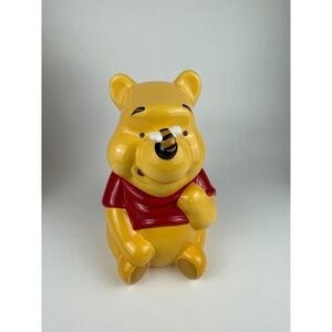 Vintage Treasure Craft Disney Winnie The Pooh Cookie Jar Bee 10" Tall NEW